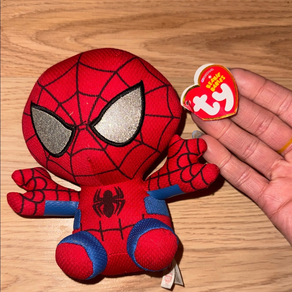 Ty Marvel Spider-Man Beanie Baby - Red and Blue